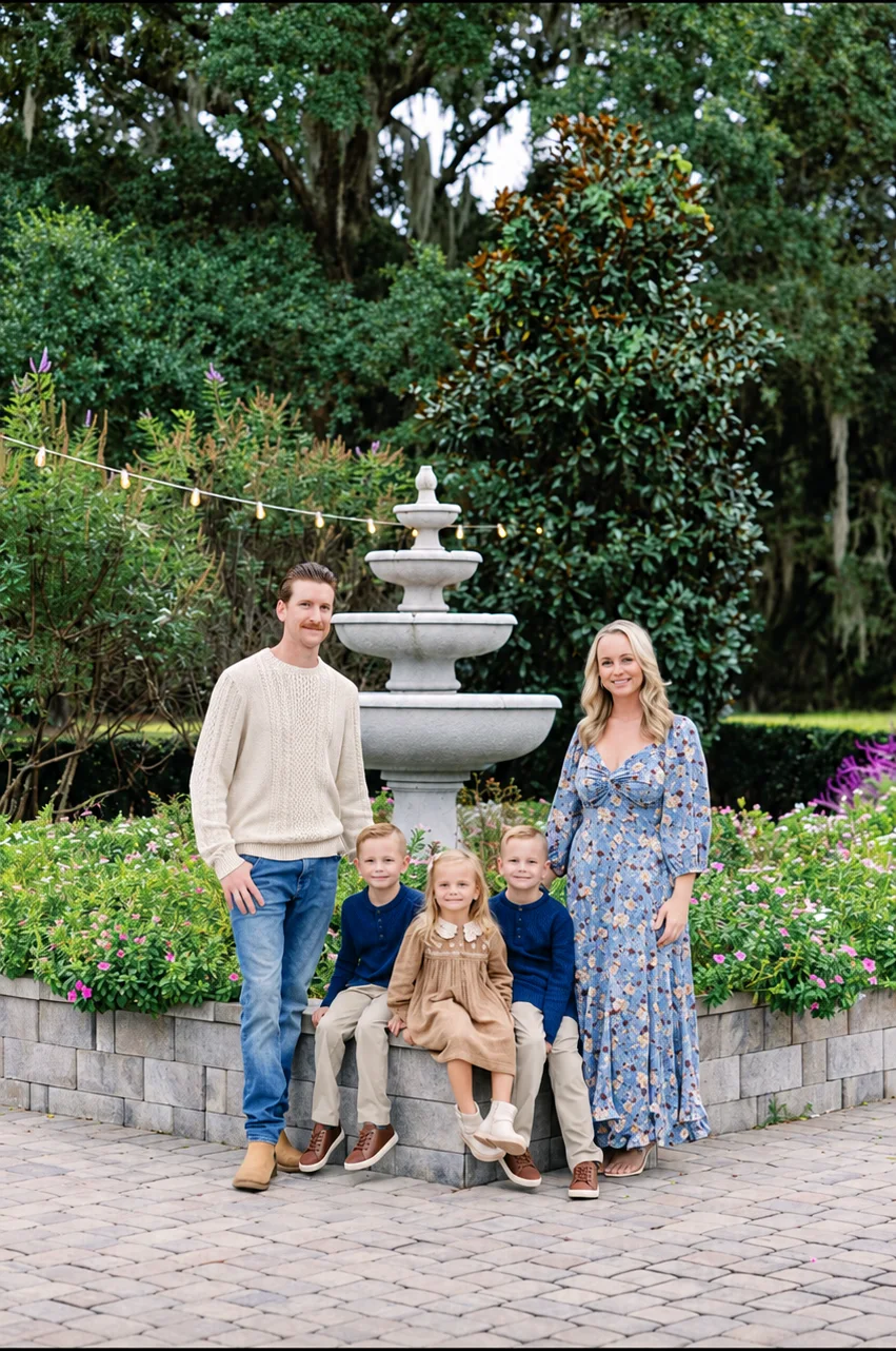 Bill Richardson with his family.